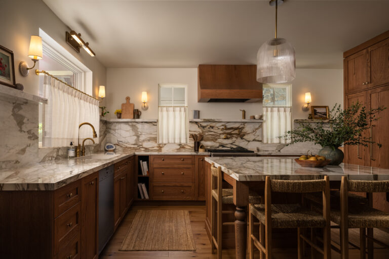 Warm wood kitchen renovation at Project Bellview in Burlington